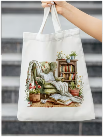 Bookish tote bag
